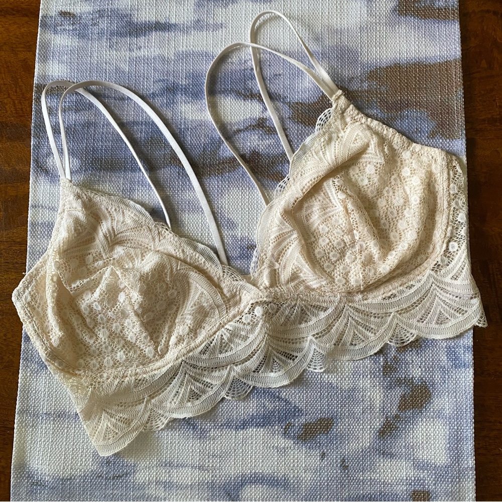 Auden Cream Lace Bra